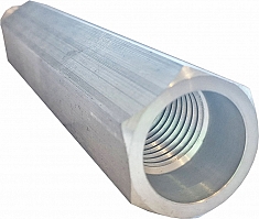 Шестигранные алюминиевые удлинители для алмазной коронки Kern 1 1/4 UNC, 400 мм Шестигранные алюминиевые удлинители для алмазной коронки Kern 1 1/4 UNC, 400 мм