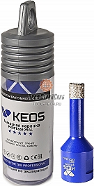 Упаковка коронки алмазной по керамограниту Keos Professional Vacuum Brazed M14 10 мм