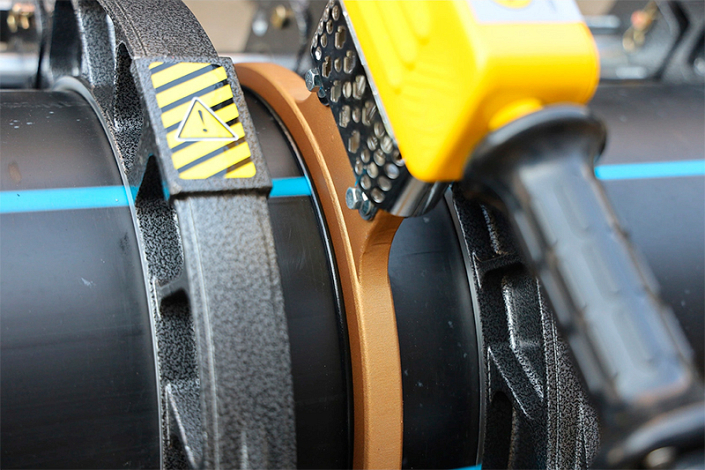 Нагрев стыковым сварочным аппаратом Welping WP315A