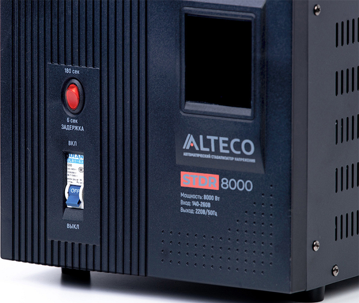 Панель управления автоматического стабилизатора напряжения Alteco STDR 8000