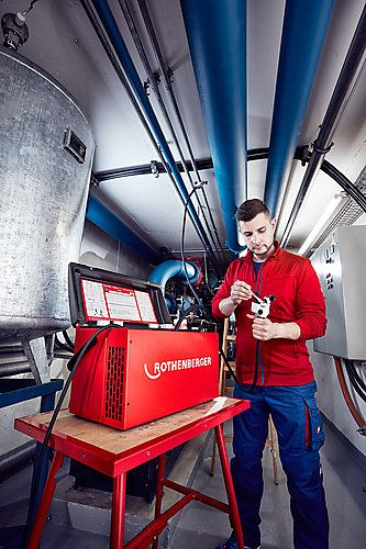 Применение прибора для заморозки труб Rothenberger Rofrost Turbo 2"