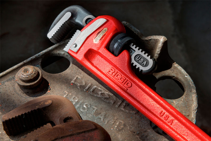 Прямой трубный ключ Ridgid Heavy Duty